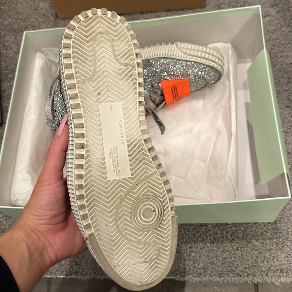 Off-White Glitter High Top Sneakers - Picture 5 of 8